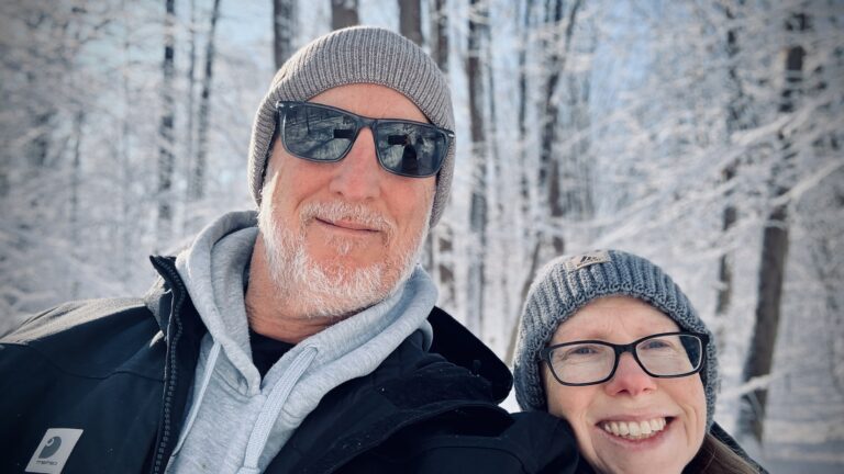 Snowy, Hilly Winter Walk at Clayton Park in Imlaystown, NJ